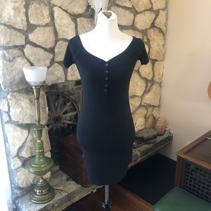 DONATED NWT Fashion Nova Black Harlie Ribbed Dress